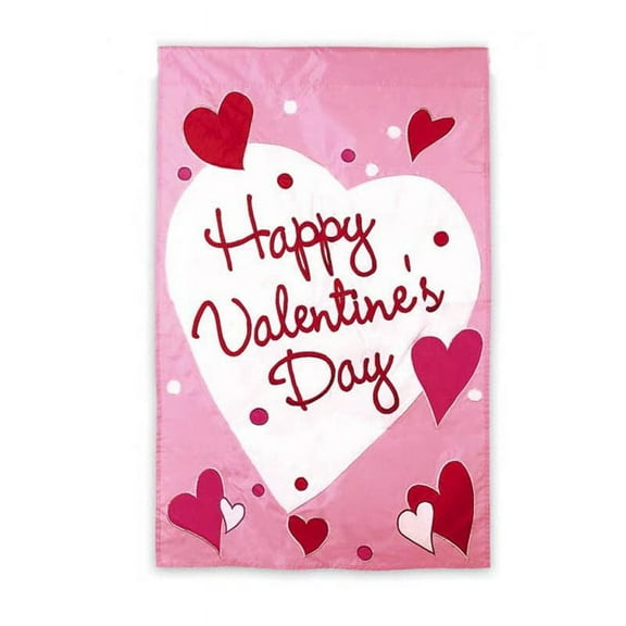 Evergreen Flag & Garden Happy Valentine's Day 2-Sided Garden Flag
