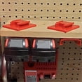 thumbnail image 3 of For Milwaukee M18 18V Battery Tool Holders Battery Holders Wall Mount Red Drill Tool M8 Holder with, 3 of 5