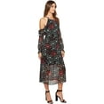 thumbnail image 4 of 1.STATE Womens Floral A-line Dress, Black, Large, 4 of 4