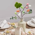 thumbnail image 4 of ERTZAE Artificial Easter Stems,13" Green Bunny & Easter Egg Branch Pick,Spring Floral Easter Stems With Blooms And Eggs,Decorative Picks For Holiday And Party Decor,Single-Stem Easter Egg Branches, 4 of 4