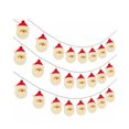 thumbnail image 2 of QISIWOLE Christmas Santa LED String Lights, 21ft Plastic Cord with Santa Face Bulbs and USB Plug, Warm Ambiance Glow for Tree Mantel Window Party, 21ft, 2 of 6