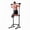 Black, variant on Riedhoff Power Tower Workout Station, Adjustable Pull Up Bar with Dip Bars, 10 Height Levels, Red