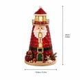 thumbnail image 4 of DIY Lighted Sea Glass-Style Lighthouse Kit, 3D Christmas Craft Kit for Adults with Warm LED Lights, Handmade Tabletop Holiday Decor for Mantel Shelf, Santa Snowman Reindeer Designs, 4 of 10