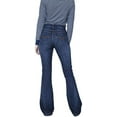 thumbnail image 2 of Kimes Ranch Women's Dark Wash Jennifer High Rise Wide Flare Jeans - WJ-10514 10W x 30L, 2 of 3