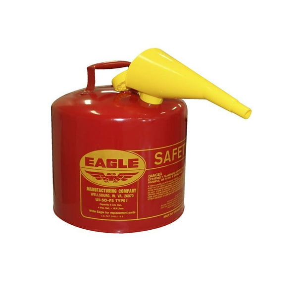 Eagle Red Galvanized-Steel Gas Can
