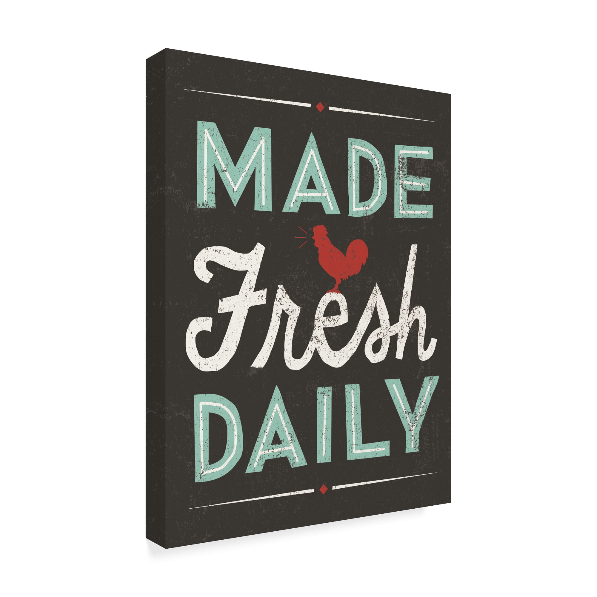 Trademark Fine Art 'Retro Diner Made Fresh Daily' Canvas Art by Michael Mullan