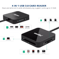 thumbnail image 5 of atolla Lector de Tarjetas SD 4 En 1, USB 3.0 de 5Gbps Para Tarjetas de Memoria SD/ SDHC/ SDXC/ TF/ CF/ MMC/ MS/ Micro-SD, 5 of 5