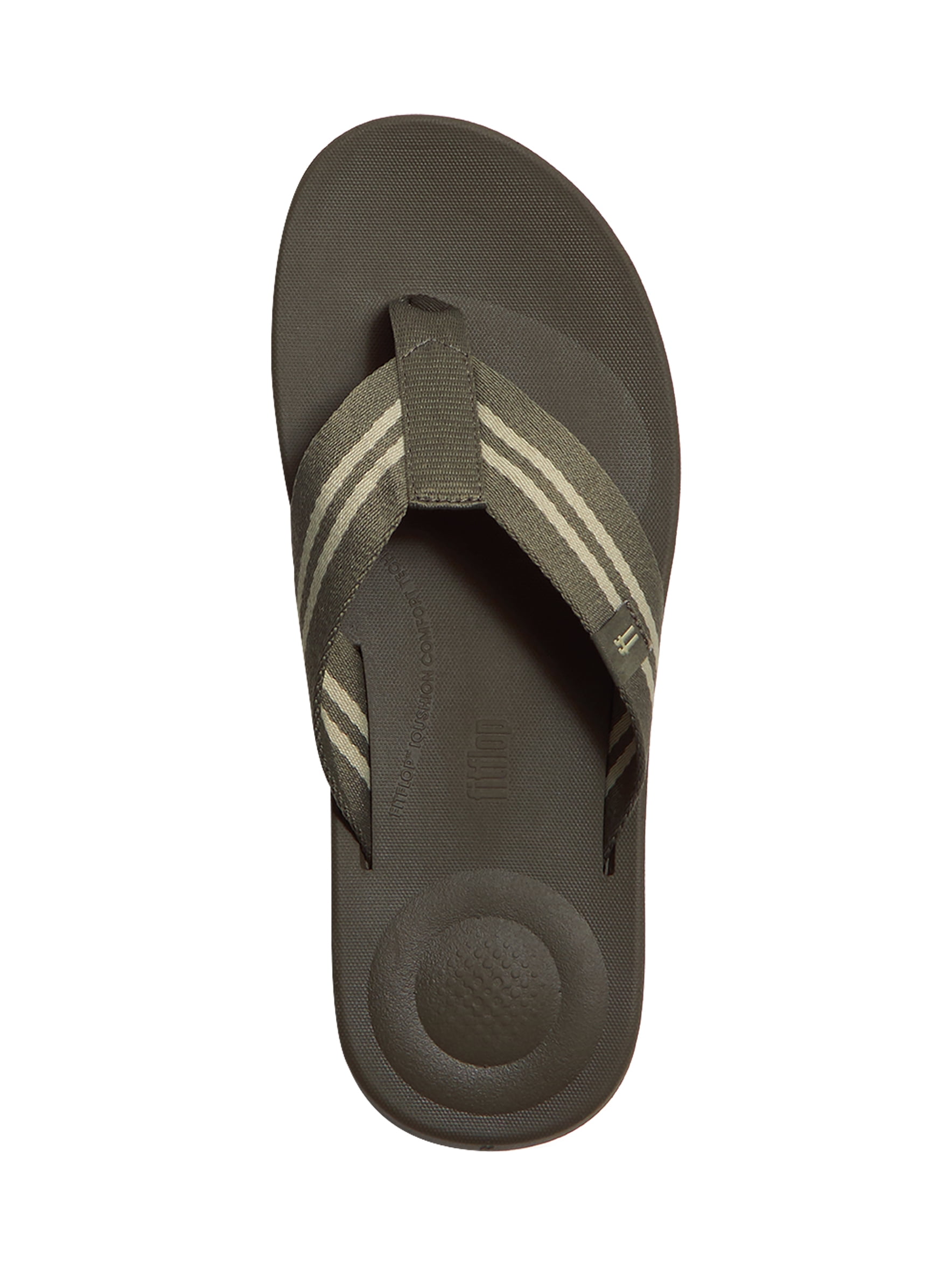 Fitflop Men's Iqushion Two-Stripe Webbing Flip-Flops