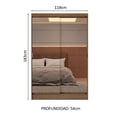 thumbnail image 3 of Ropero Closet Madesa Max 2 Puertas 2 Espejos MM, 3 of 5