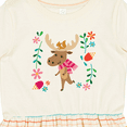 thumbnail image 4 of Inktastic Woodland Moose Spring Flowers Girls Toddler Dress, 4 of 5