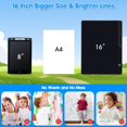 thumbnail image 4 of Tablero de escritura LCD para niños, tablero de dibujo recargable para niños de 16 pulgadas, tablero de dibujo colorido para niños de 3, 4, 5, 6, 7 y 8 años, juguetes para niñas, niños y adultos, rega, 4 of 5