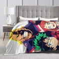thumbnail image 2 of My Hero Academia Blanket, Anime Throw Blanket For Couch Sofa Bed, Soft Cozy Lightweight Warm Flannel Blanket, Home Decor, Anime Gifts For Boys Girls Kids Teens, 50"X40", 2 of 9