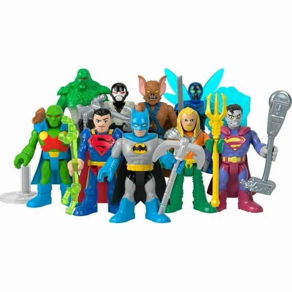 (3 Pack) Imaginext DC Super Friends Blind Bag Mystery Action Figure Collection, Characters May Vary