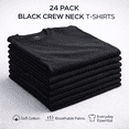 thumbnail image 4 of SOCKS'NBULK Mens Cotton Crew Neck Short Sleeve T-Shirts Mix Colors Bulk Pack, 4 of 7