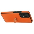 thumbnail image 5 of Allytech for Samsung Galaxy A53 5G Case with Ring Holder, Premium PU Leather Kickstand Shockproof Cards Holder Cash Pocket Wallet Case Cover for Samsung Galaxy A53 5G - Orange, 5 of 7