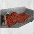 thumbnail image 6 of Modern Soft Flannel Fleece Blanket, Knitting Design Old Hand Made Vector Seamless Pattern Artwork Image Print, Cozy Plush for Indoor and Outdoor Use, 60" x 80", Scarlet Red and Black, by Ambesonne, 6 of 6