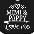 thumbnail image 4 of Inktastic Mimi and Pappy Love Me Boys or Girls Baby Bib, 4 of 4