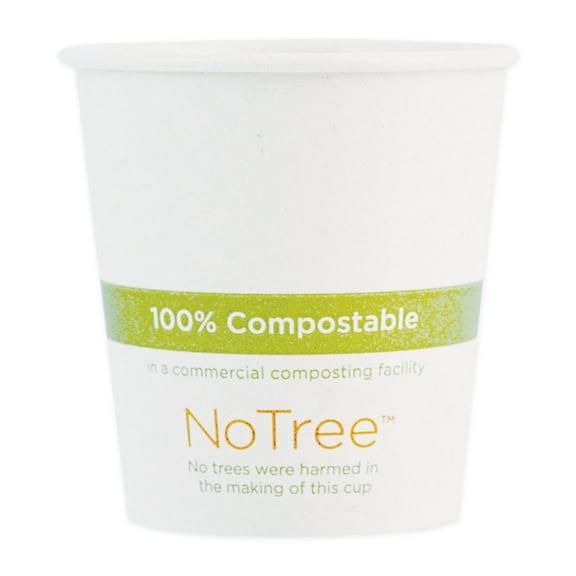 World Centric NoTree Paper Hot Cups, 10 oz, Natural, 1,000/Carton (CUSU10)