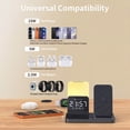 thumbnail image 2 of ETEPEHI Wireless Charger: Adjustable 6-in-1 Charging Station for Multiple Devices, Charger Stand with Night Light, Compatible with iPhone 17 16 15 14 13 12 Pro Max & iWatch 11/10/9/8, 2 of 6