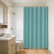 thumbnail image 4 of Cortina de ducha de color sólido 70,87 x 70,87 in – Mampara de baño de poliéster grueso impermeable, 12 ganchos incluidos, negro amarillo café verde azul púrpura, 4 of 6