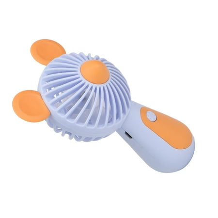 

Handheld Fan Ergonomic Design 500mAh Battery Mini Hand Held Fan Mouse Shape Energy Saving Two Levels Adjustment ABS Material For Outdoor Pink Blue