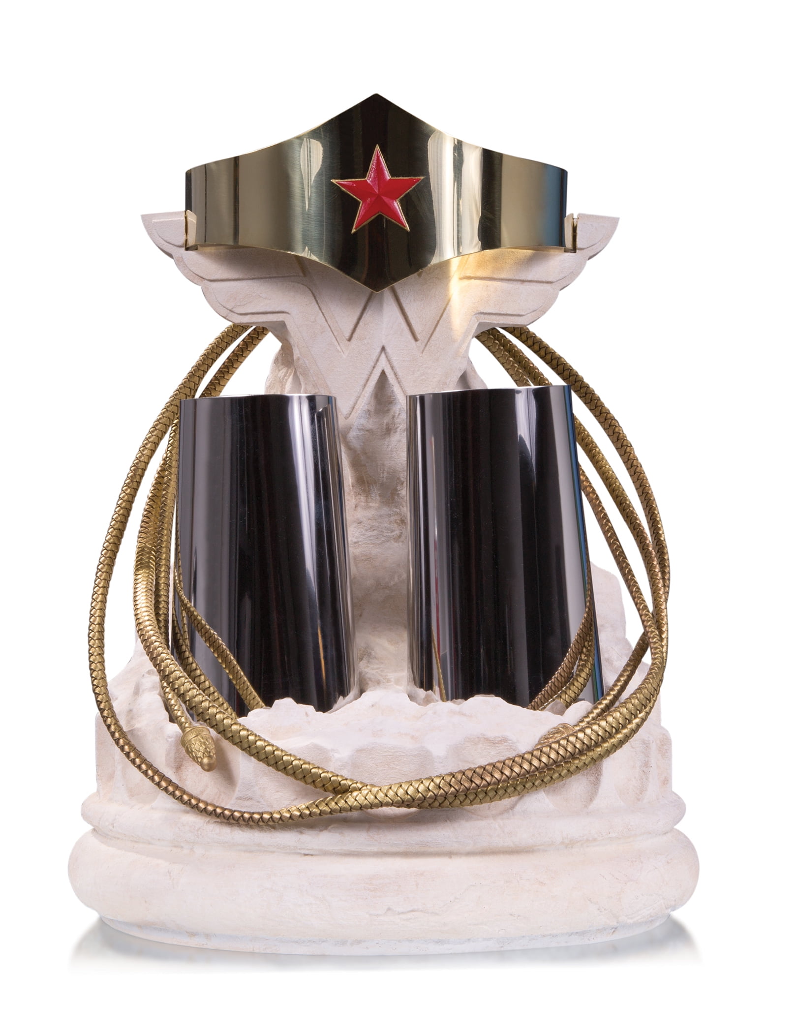 WONDER WOMAN TIARA BRACELETS LASSO PROP SET