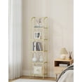 thumbnail image 6 of Bookcase Bookshelf, Tempered Glass Arched Bookshelf for More Storage, 6 of 6