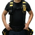 thumbnail image 2 of Tool Belt Suspenders Suspenders For Men Pro Framer's Suspenders For Construction Electrician With Detachable Phone Holder Foam Shoulder Padder Yellow, 2 of 7