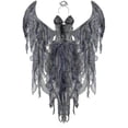 thumbnail image 4 of Ady Dark Fallen Angel Costume Gothic Vampire Evil Demonic Roleplay Cosplay Carnival Halloween Fancy Party, 4 of 5