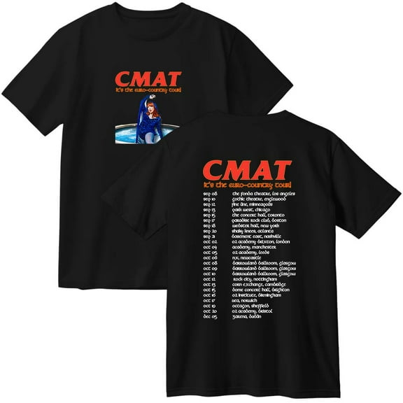 CMAT It's the Euro-Country Tour 2025 Merch Cotton T-Shirt Women Men Casual Crewneck Short Sleeve Tee
