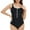 Bikini Tankini Coverup Swimsuits Black on Clearance, variant on Ribbed One Piece Swimsuit Women Tie Side High Cut Bathing Suit Sexy Twist Front Push Up Monokini Swimwear