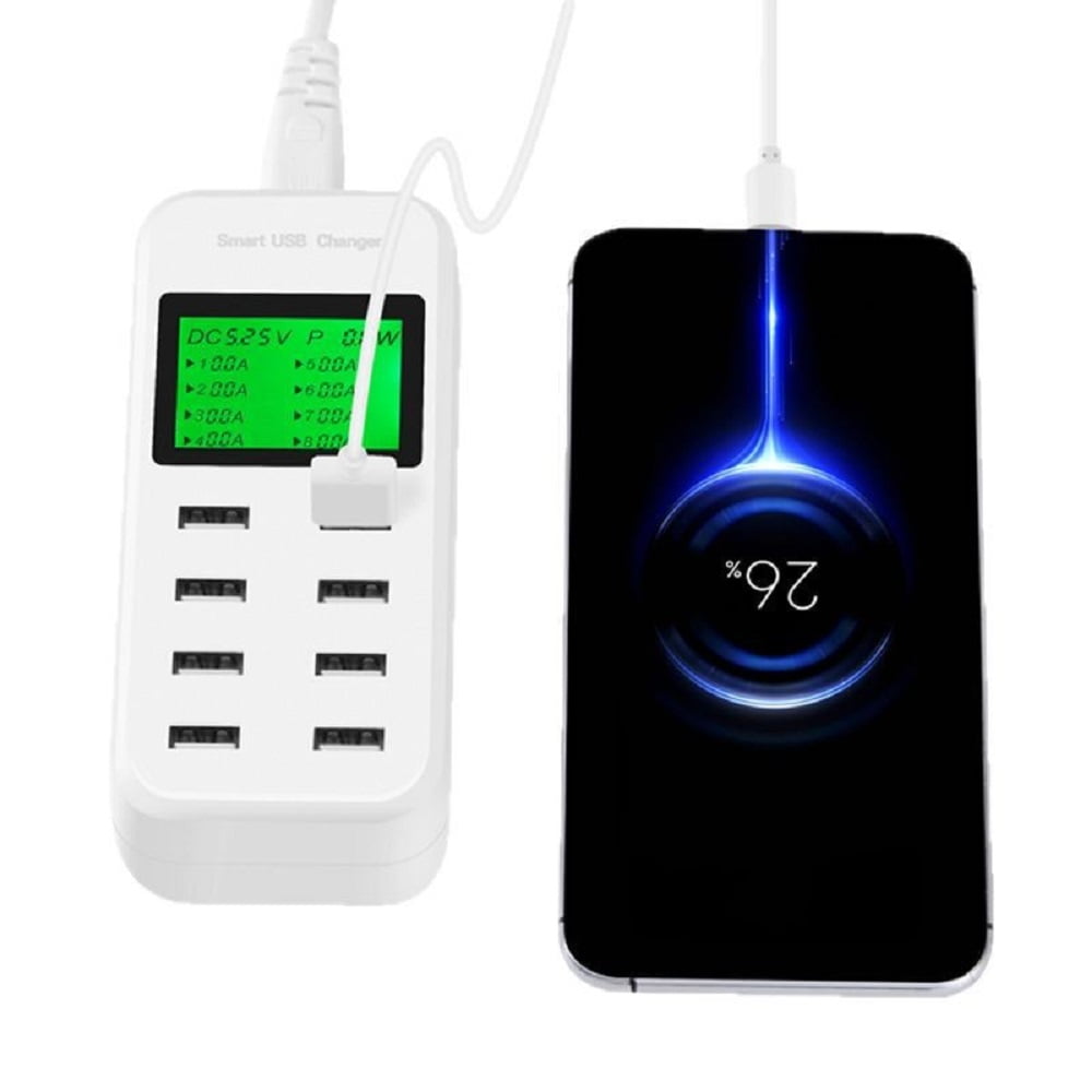 Tancola Smart 8-Ports 60W USB Hub Charging  Station 3.0 Hub Dock  sation for  iPad,Iphone,Tablet and Smartphone