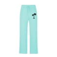 thumbnail image 4 of Penkiiy Mens Linen Drawstring Pants Elastic Waist Lightweight Trouser Loose Plus Size Trouser Fashion Beach Pockets Pant M Mint Green, 4 of 4