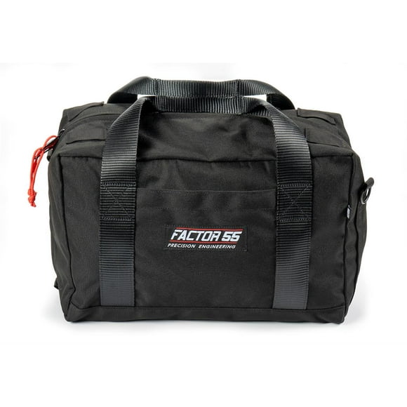 Factor 55 Gear Bag 00478 Recovery Bag; Duffle Style; Rectangular; Medium; Water-Resistant; Black; 1200d Ballistic Cordura Bag