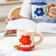 thumbnail image 4 of Toystoory Taza de cerámica con tapa para café y agua, bonitas tazas con diseño de flores, recipiente para desayuno, asa para taza, suministros Juegos de servir café y té Azul, 4 of 6