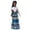 Blue, variant on A-Waroom 12 Inch African American Black Doll with Long Hair – Moveable Joint Toy Doll for Girls, Educational Pretend Play Baby Doll Toy Gift