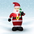 thumbnail image 3 of Muñeco Nieve Muñecos Iluminado Ornamento Inflable Grandes Regalos Nuevo, 3 of 8