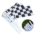 thumbnail image 2 of Checkered Racing Flags with Stick for Decorating Assorted Color Made of Polyester Compact Size, 2 of 8
