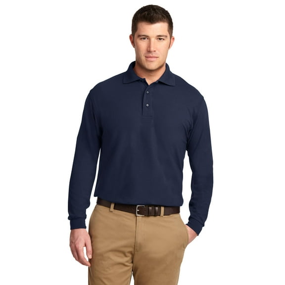 Port Authority Â® Silk TouchÂ™ Long Sleeve Polo. K500LS