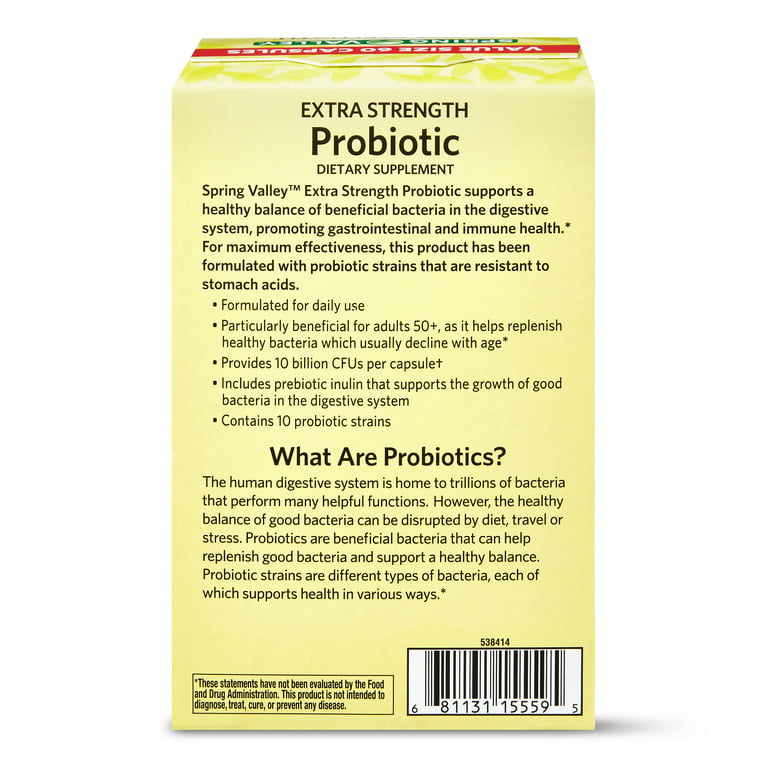 Aspire Nutrition Bio-Heal™ Pro+ Extra Strength Probiotics for Unisex - 2X  Strength - Promote Gut Health, Immune & Brain Functions - Anti-Inflammatory  & Detox - Gluten Free, 2 Month Supply - Capsule 