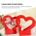 thumbnail image 3 of OUNONA 4Pcs Elegant Heart Shaped Flower Box Paper Floral Wrapping Case for Florists, 3 of 6