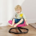 thumbnail image 2 of Qaba Butterfly-Shaped Kids Swivel Chair, Sensory Spinning Chair, Pink, 2 of 10