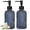 Blue, variant on 2Pack 13.5 Oz Glass Soap Dispenser , Manual Pump Dispenser,Empty Liquid Container, Refillable Hand Soap Dispenser , Premium Bathroom soap Dispenser for Kitchen & Bathroom , Lake Blue