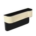 thumbnail image 2 of Car Seat Gap Filler Organizer Multifunctional Leather Car Seat Storage Box with Cup Holder, Auto Console Side Pocket for Phone, Sunglasses,Keys, Wallets Drinks Front Seat Organizer（Co-driver's seat）, 2 of 4