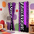 thumbnail image 3 of Erosebridal Abstract Cheetah Print Kitchen Curtains,Classic Leopard Black Out Curtains Pack of 2 (42x63 Each), 3 of 6