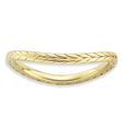 thumbnail image 1 of Bague Ondulée en Argent Sterling Stackable Expressions Poli Plaqué Or Taille 8, 1 of 3