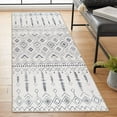 thumbnail image 2 of ReaLife Machine Washable Rug - Stain Resistant, Non-Shed - Eco-Friendly, Non-Slip, Family & Pet Friendly - Made from Premium Recycled Fibers - Moroccan - Ivory - 2'6" x 6', 2 of 7