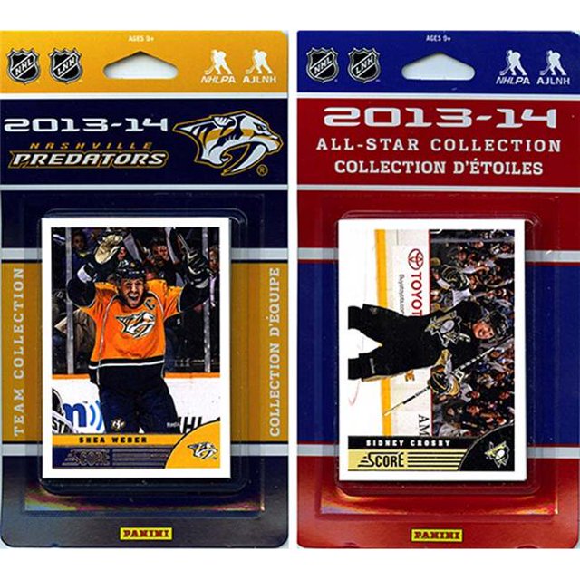 CandICollectables PREDATORS13 NHL Nashville Predators Licensed 2013-14 Score Team Set & All-Star Set