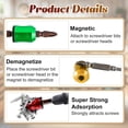 3pc Strong Magnetic Screw Holder Rings For 1/4" (6.35mm) Drill & Screwdriver Hex Shanks