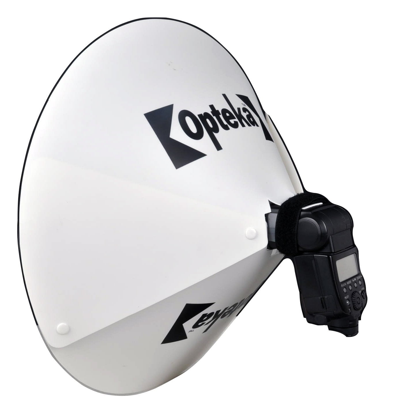 Opteka BD-10 Studio 23-Inch DSLR Digital Camera Dish Dome Flash Portrait Shadow Reflector Diffuser Diverter Studio Light for Nikon Speedlight SB-N5 SB-N7 SB-R200 SB-300 SB-400 SB-700 SB-910 SBN5 SBN7